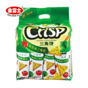 金富士蔬菜三角饼干350g
