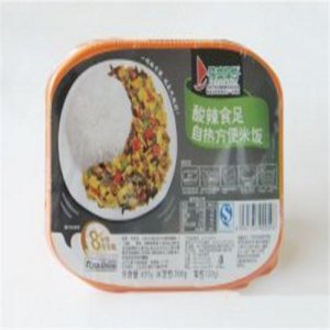 得益酸辣食足自热方便米饭盒装