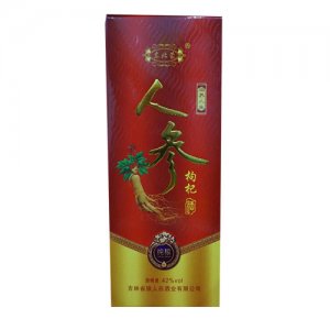 狼人谷东北蒙人参枸杞酒盒装