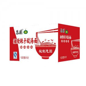 思圆油泼辣子酸汤面箱装