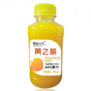 聚果时光黄之桃生榨黄桃汁饮料380ml