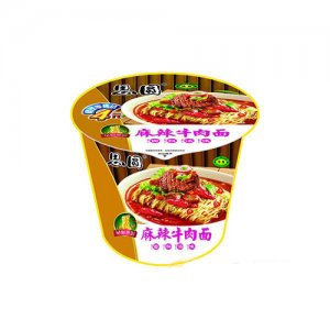 思圆麻辣牛肉面桶装
