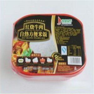 得益红烧牛肉自热方便米饭盒装