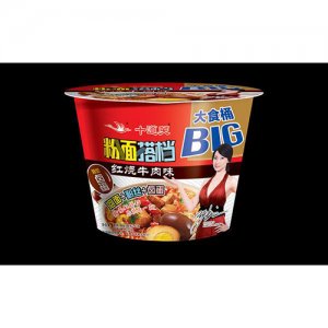 十道关粉面搭档红烧牛肉味桶装