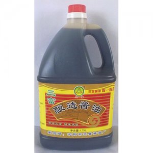 三富原味酿造酱油1.75L桶装老标