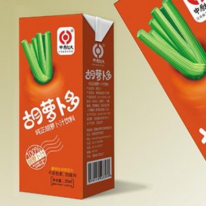 中原红纯正胡萝卜汁饮料 250ml