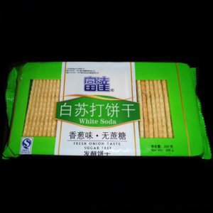 富达白苏打无蔗糖发酵饼干香葱味