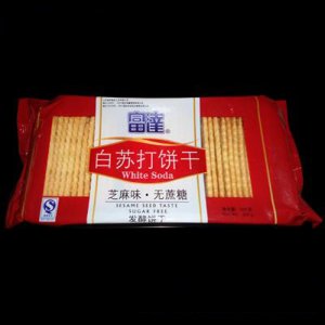 富达白苏打无蔗糖发酵饼干芝麻味