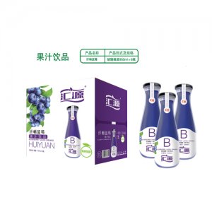 汇源纤畅蓝莓玻璃瓶装