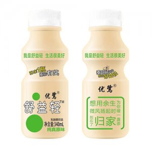 优鹭舒益轻乳酸菌饮品原味340ml