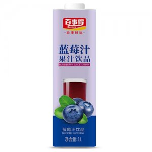 百事得直瓶方盒装蓝莓汁饮料
