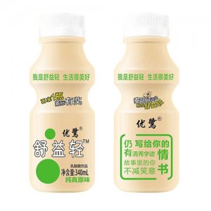 优鹭舒益轻乳酸菌饮品原味340mlx2瓶