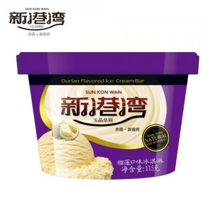 新港湾玉晶皇冠 115g 榴莲杯冰淇淋