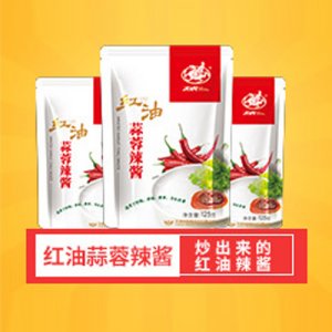 飞虎红油蒜蓉辣酱125g