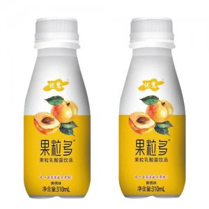 优鹭果粒多果粒乳酸菌饮品黄桃味310ml