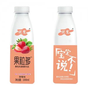 优鹭果粒多乳酸菌饮品草莓味1000ml