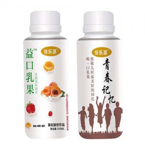 佰乐源益口乳果酸奶黄桃+椰果310ml