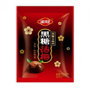 金冠180g黑糖话梅