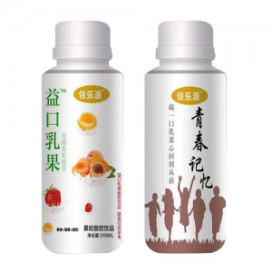 佰乐源益口乳果酸奶饮品黄桃+椰果310ml