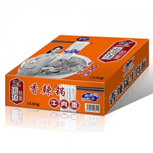 1x30包京辉劲道拉面香辣锅牛肉面箱