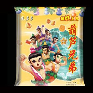 米多多葫芦兄弟膨化食品黄
