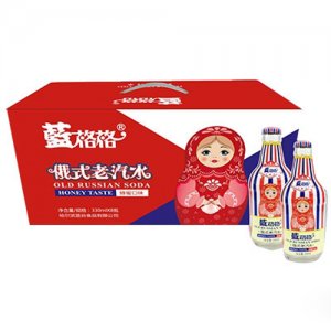 蓝格格俄式老汽水蜂蜜口味330mlx8