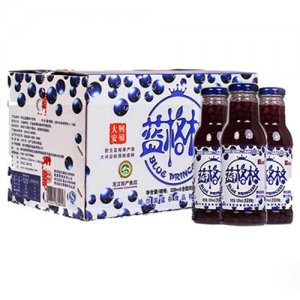 蓝格格野生蓝莓果汁饮料320ml