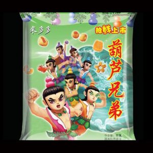 米多多葫芦兄弟膨化食品绿袋装