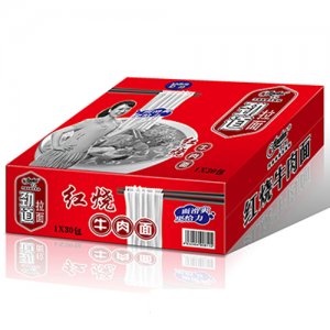 1x30包京辉劲道拉面红烧牛肉面箱
