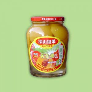 深山福果880克黄金桃罐头