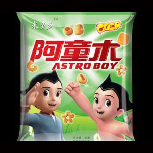 米多多阿童木膨化食品绿袋装