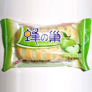 乐派蜂之巣青苹果味面包