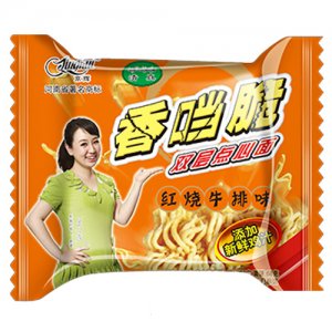 68g京辉香当脆双层点心面红烧牛排味