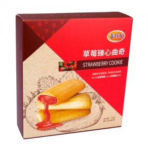麦特龙草莓臻心曲奇定量纸盒装120g