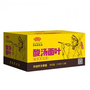 华味坊菌汤面叶营养菌汤味110克x12桶