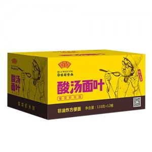 华味坊菌汤面叶紫菜虾米味110克x12桶