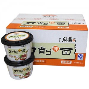 华味坊麻酱刀削拌面100gx12组合