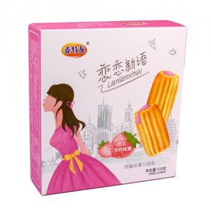 麦特龙恋恋新语草莓臻心曲奇120g