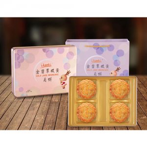 ikooki金翡翠双黄月饼盒装