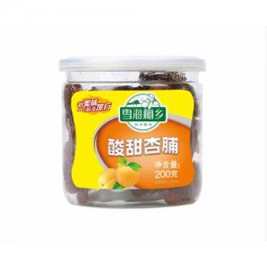 雪海梅乡酸甜杏脯瓶装