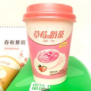 香飘珍益奶茶草莓味82g