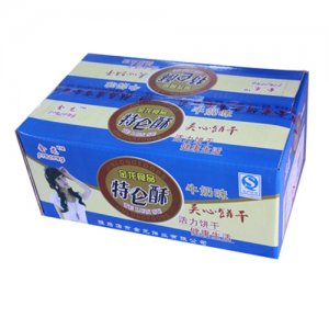金龙特仑酥牛奶味夹心饼干箱装