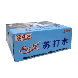 口口珍苏打水无糖350mlx24