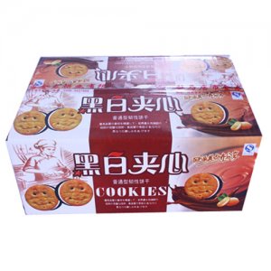 金龙黑白夹心韧性饼干箱装
