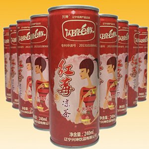 闪亮e族红莓凉茶 200ml