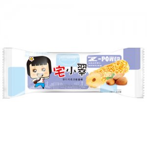 宅小翠杏仁巧克力能量棒紫色包装