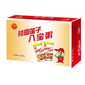 尚友桂圆莲子八宝粥箱装黄