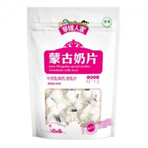 草缘人家蒙古奶片牛初乳高钙100g