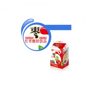 晨鲜红枣酸奶饮品