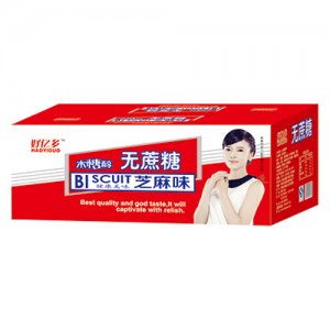 好亿多木糖醇无蔗糖芝麻味饼干箱装